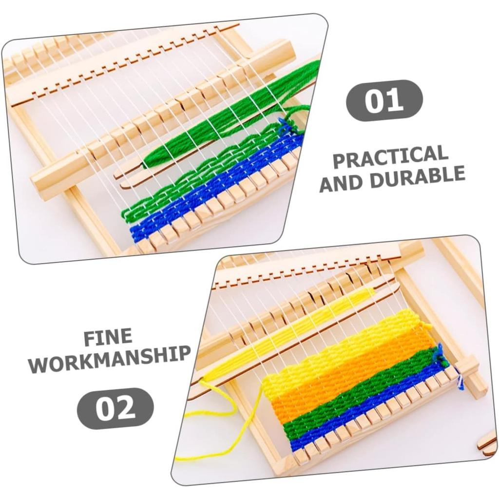 1 Zestaw Robótki Ręczne DIY Pedagogiczne Unikalne Krosna Zabawka Edukacja Mini Krosno Dzieci Zabawki Dzieci Wczesny Model Maszyna Tkacka