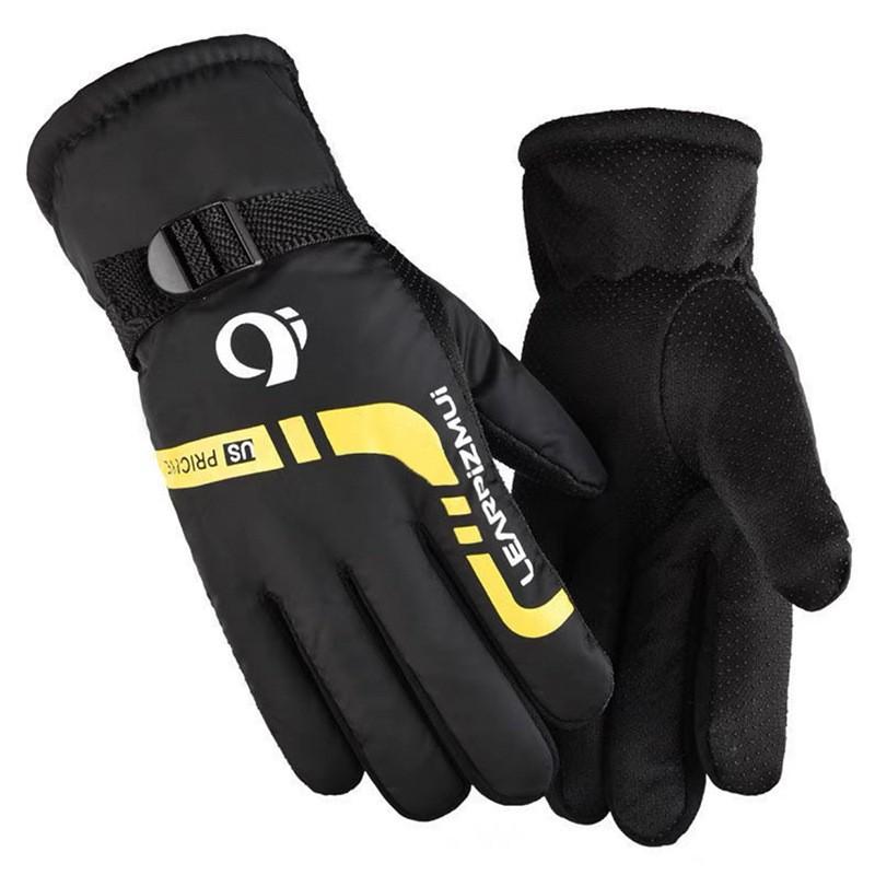 

Зимові рукавички Теплі, Вітрозахисні, Потовщені рукавички для велоспорту на відкритому повітрі One Size