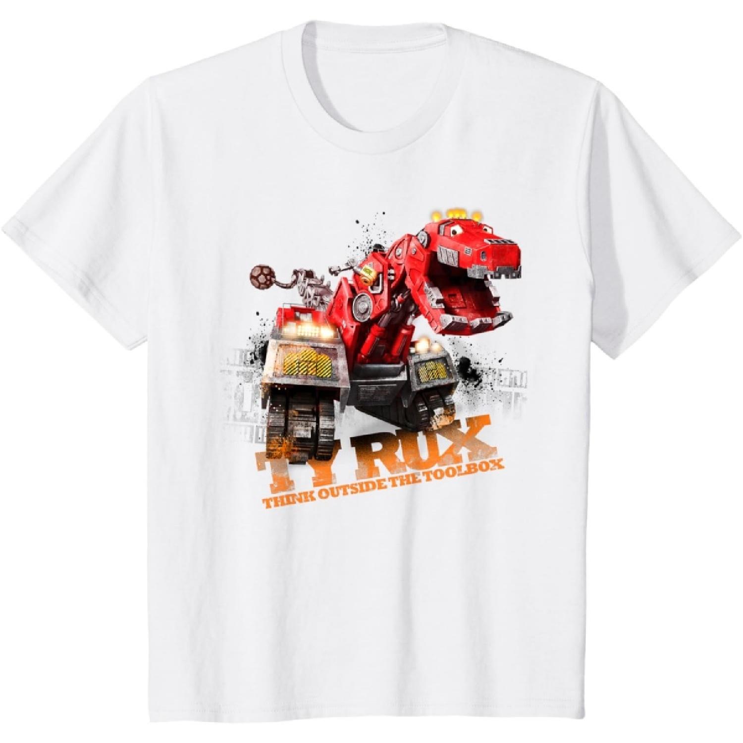 DreamWorks DinoTrux - Ty Rux Action T-Shirt T-Shirt S белый