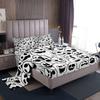 Halloween Cartoon Ghost Pattern Bed Hat Four-Piece Bedding Set Bedroom Dormitory Bedding Decoration