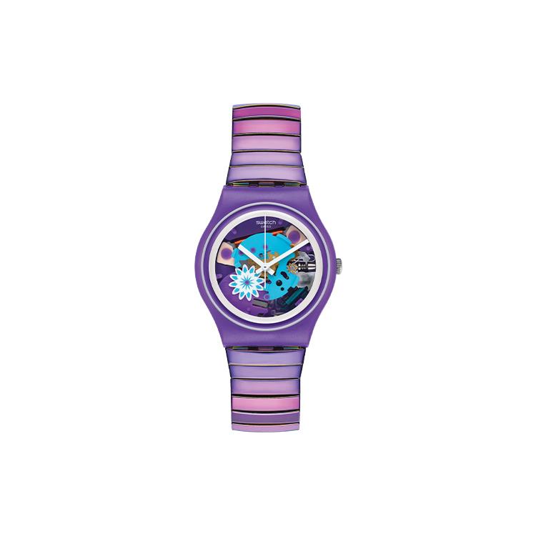 SWATCH Women s Skeleton Watch GV129 GV129 Purple