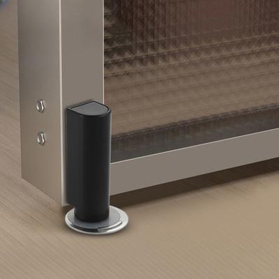 1PC Magnetischer Türstopper Edelstahl Hochleistungs-Türstopper Schwarz Nagelfreier Türsauger Türhalter Türbeschläge