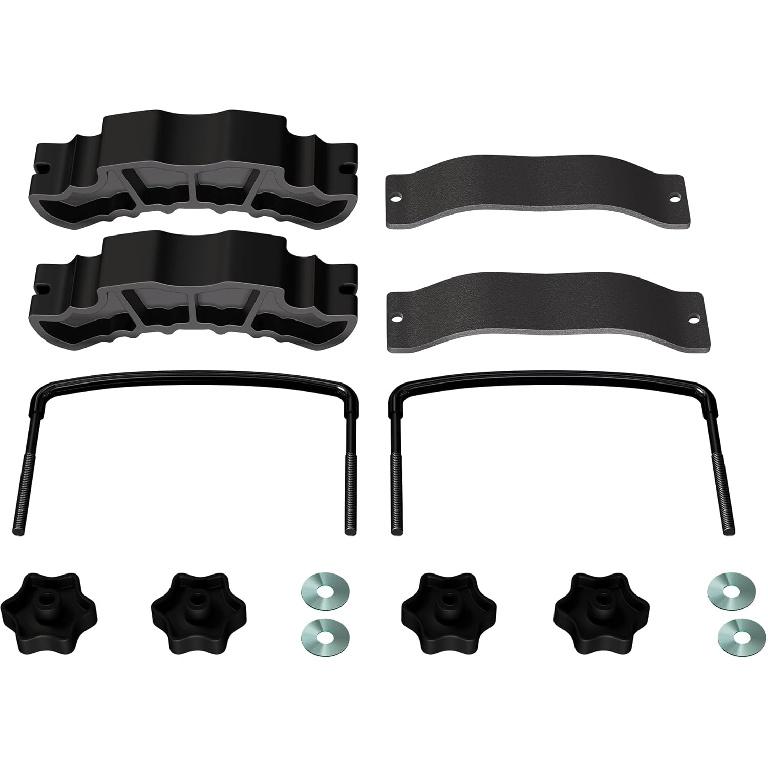 WILDROAD Universal Roof Rack U-Bolt, Upgraded 2 PCS Cargo Rack U Bolts, Replacement Hardware Mounting Kit for Roof Rack and Roof Platform