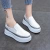 Fashion Loafers Women's Thick Soles Increase in Height White Shoes Women's Casual Shoes Height Increasing Shoes