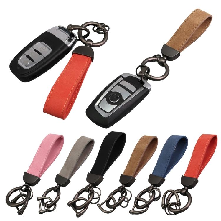 Outdoor Antiloss keychain Rings Simple PU Leather Keychain Women Men Car Keyring Antilost Key Holder Key Chain