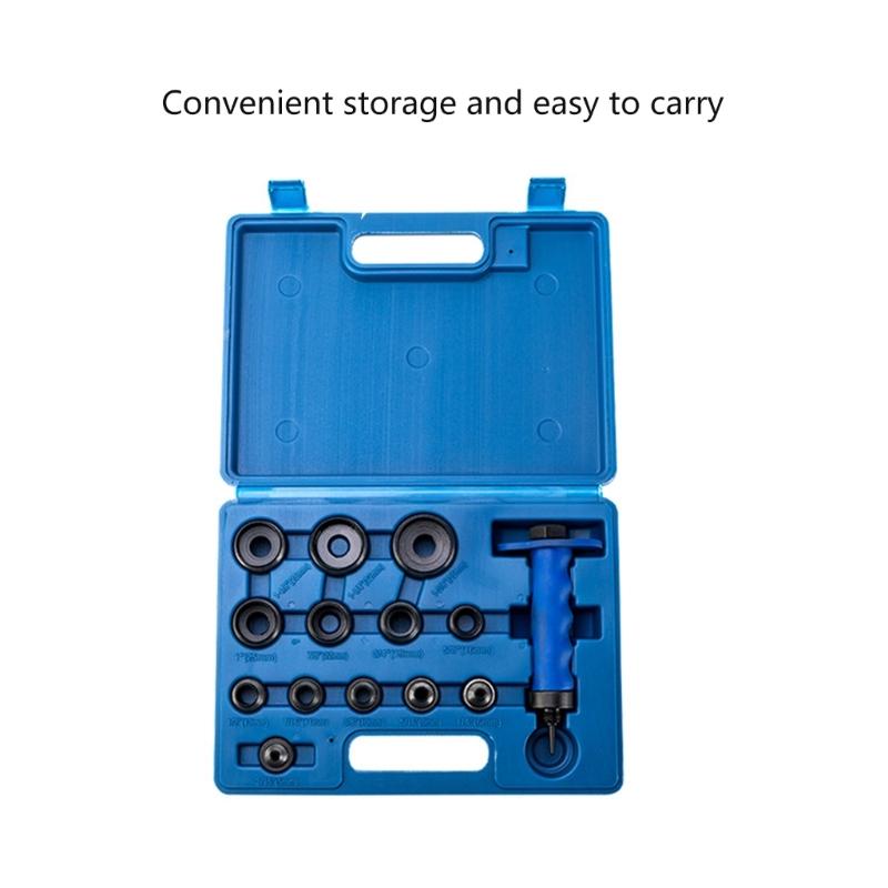 Leather Craft Punch Set 13 Interchangeable Heads High Carbon Steel Construction Ergonomic Grip Hollow Punch Set