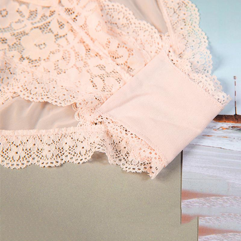 TERMEZY Sexy Panties Transparent Underwear Women Briefs Hollow Out High Quality Lace Underpants Lingerie G String Intimates