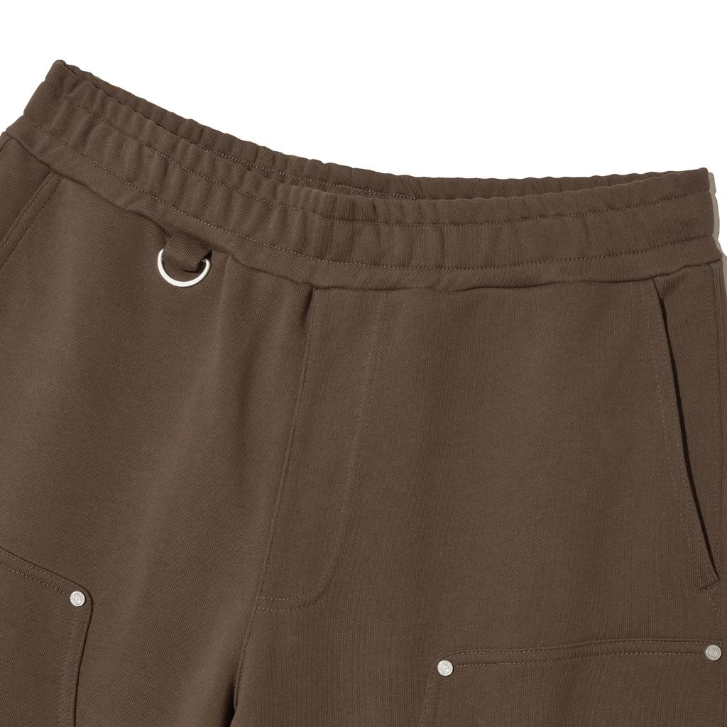 FILLUMINATE Keyring Loop Sweat Shorts - Brown