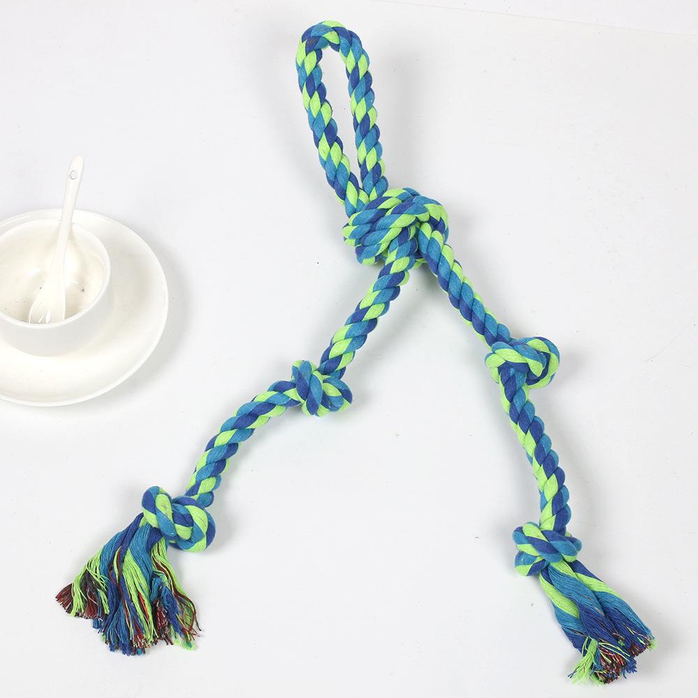 Durable Bite Resistant Knot Toy Chewable Rope Interactive Dog Toys for Large Dogs Pet Products Dog Accessories