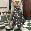 Schoolbag Schoolbag Female Ins Japanese Cartoon Graffiti High School Student Large Capacity Backpack Breathable Comfortable Backpack Lightweight