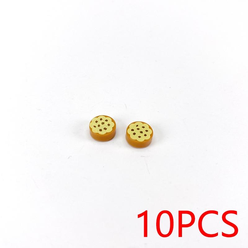 MOC Printed Tile ToyCompatible Brick Accessories Building Blocks City PC Phone Clock Pizza Parts Bricks Children Kids