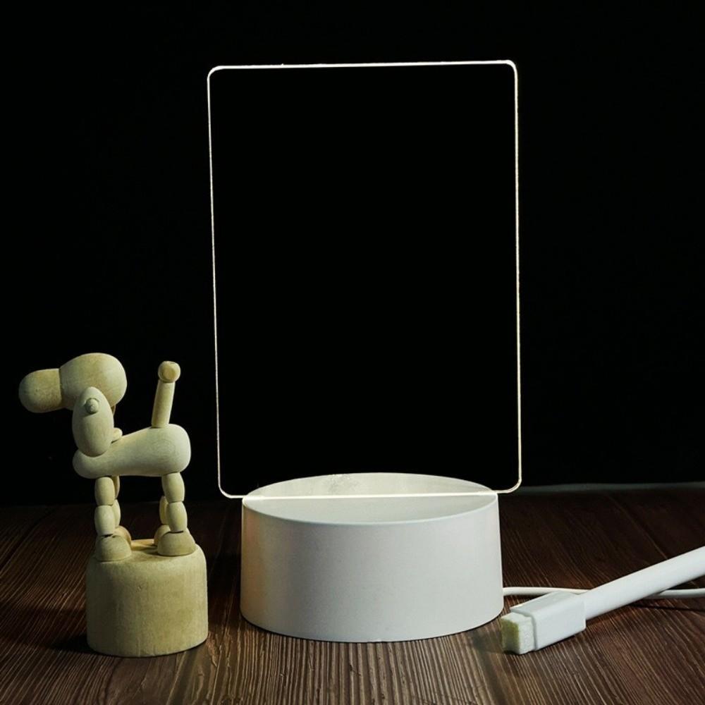 USB Powered LED Desk Lamp 3D Glow Effect Bedside Night Light  Bedside Lighting