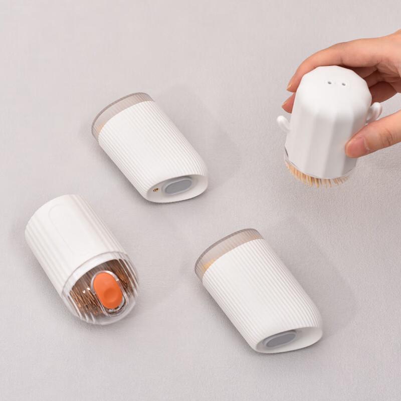 Direan Portable Sliding Cover Toothpick Dispenser