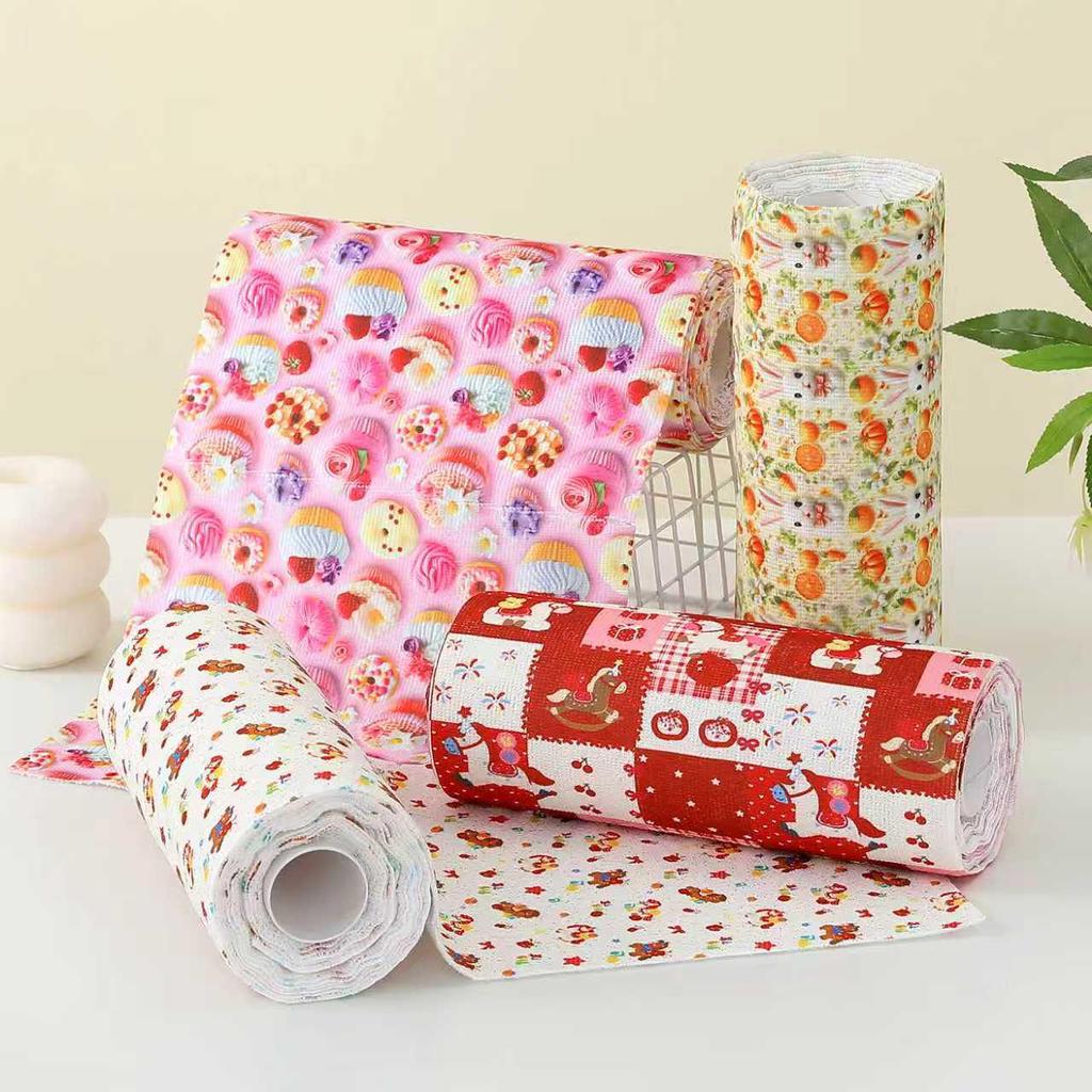 Dual-Use Ultra-Fine Fiber Tearable Kitchen Towel Roll