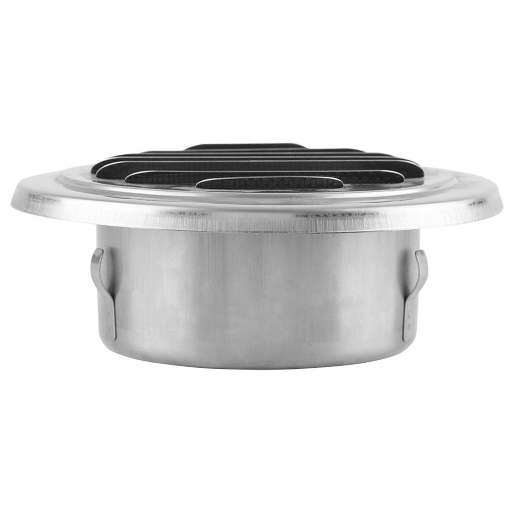 Stainless Steel Wall   Vent Round Flat Grille Ducting Ventilation Cover Outlet Insect Mesh Vent Covers Stainless Steel   Soffit Vent Cover 4 Ro