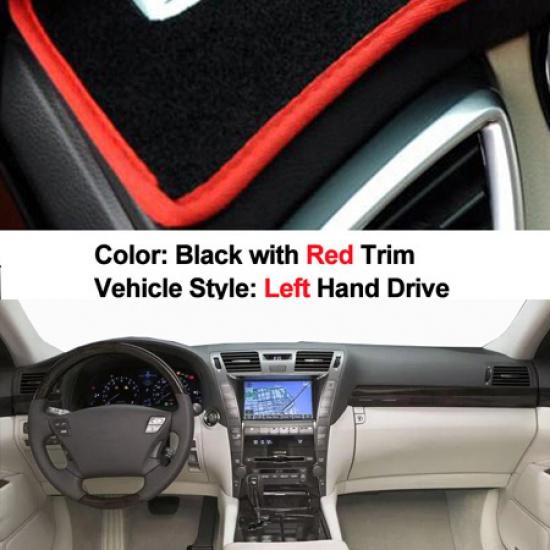 For Lexus LS460 LS460L LS600L LS460H LS600H 2006 - 2011 LHD RHD Car Auto Inner Dashboard Cover Dashmat Pad Carpet Dash 2