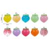 10pcs Transparent Peach Charms Fruit Pendants 3D Links Hanging Ornaments  Jewelry Making Accessories