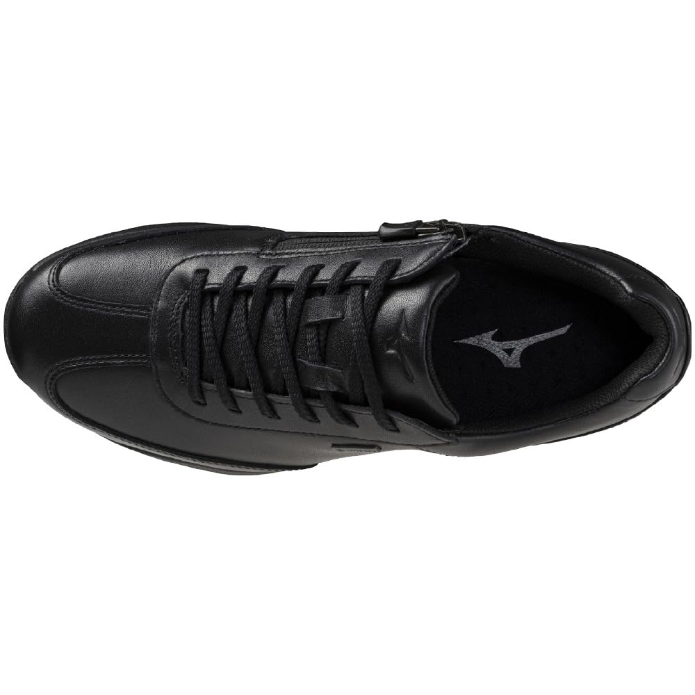 Mizuno LD40 VII GTX Waterproof Walking Wide Zippered Inner Casual Size 3E Women's Gore-Tex Shoes, Lightweight, Fit, Top, Sneakers, Black, 23.0 Cm,