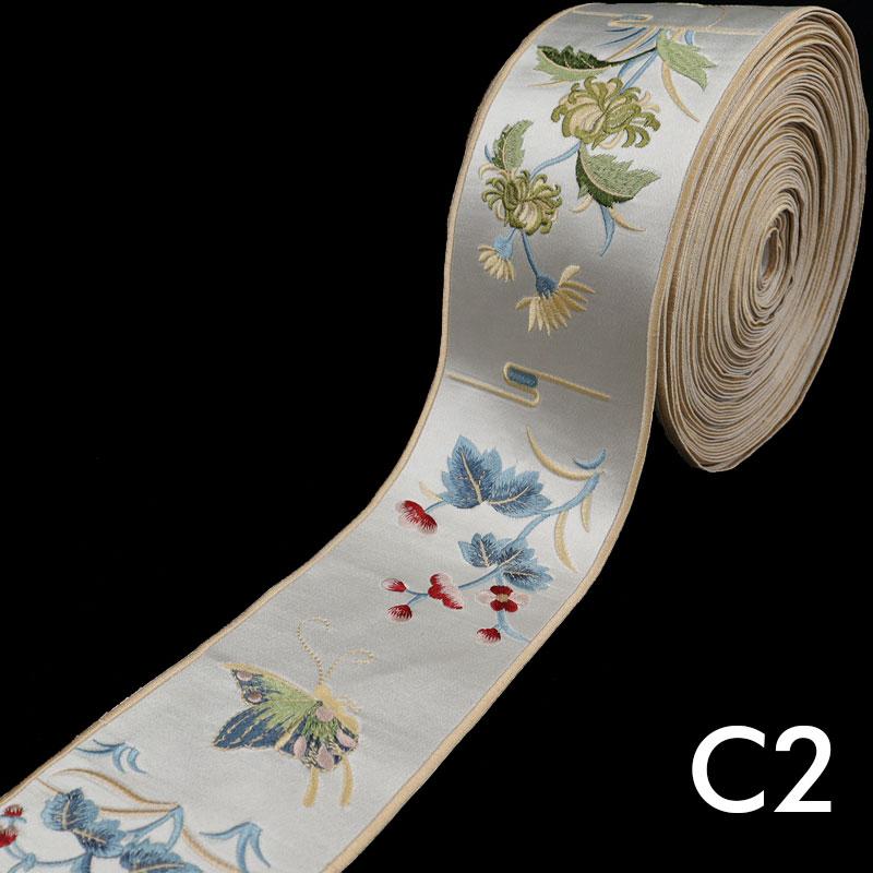 Chinese Embroidered Webbing Retro Embroidery Lace Trim For Diy Hanfu Costume  Cushion Curtain Decor Ribbon Accessories