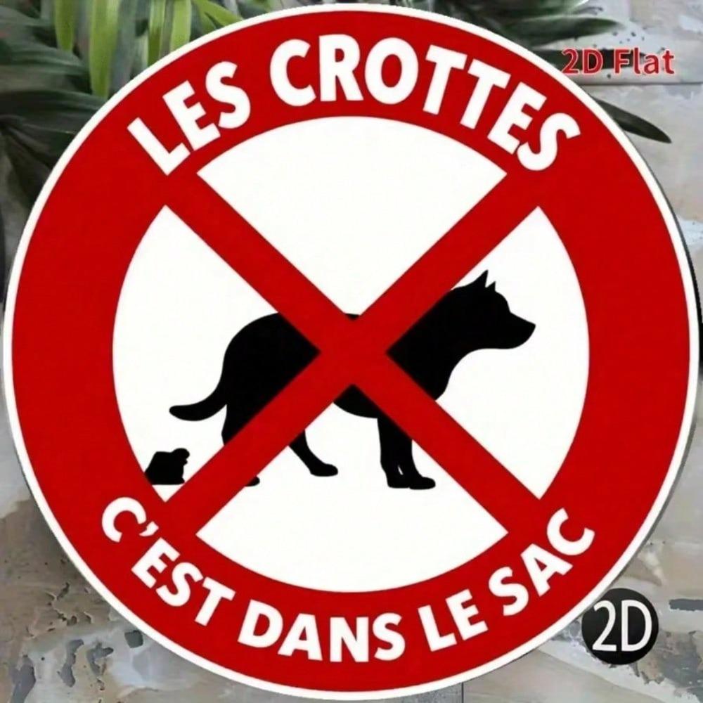No Dogs Allowed Sign 7.87 Inch Round Rustproof Aluminum No Pets Entry Decor Home Garden Bar Garage