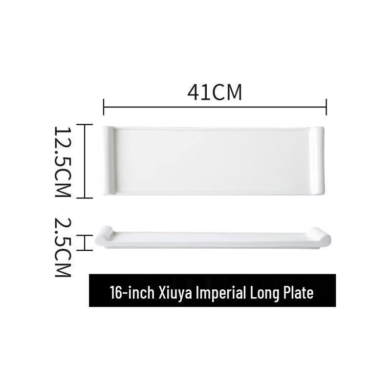 Matte Ceramic Rectangular Serving Plate
