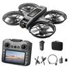 S156 Brushless RC Drone HD Camera Optical Flow Positioning RC Aircraft with Screen Controller, Single Battery