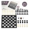 Andux Foldable Magnetic Board Multifunctional Chess 32x32x2cm Game, 3-In-1 Board, Chess, Backgammon, Checkers, CXYXQ-02 (L) 48812, L