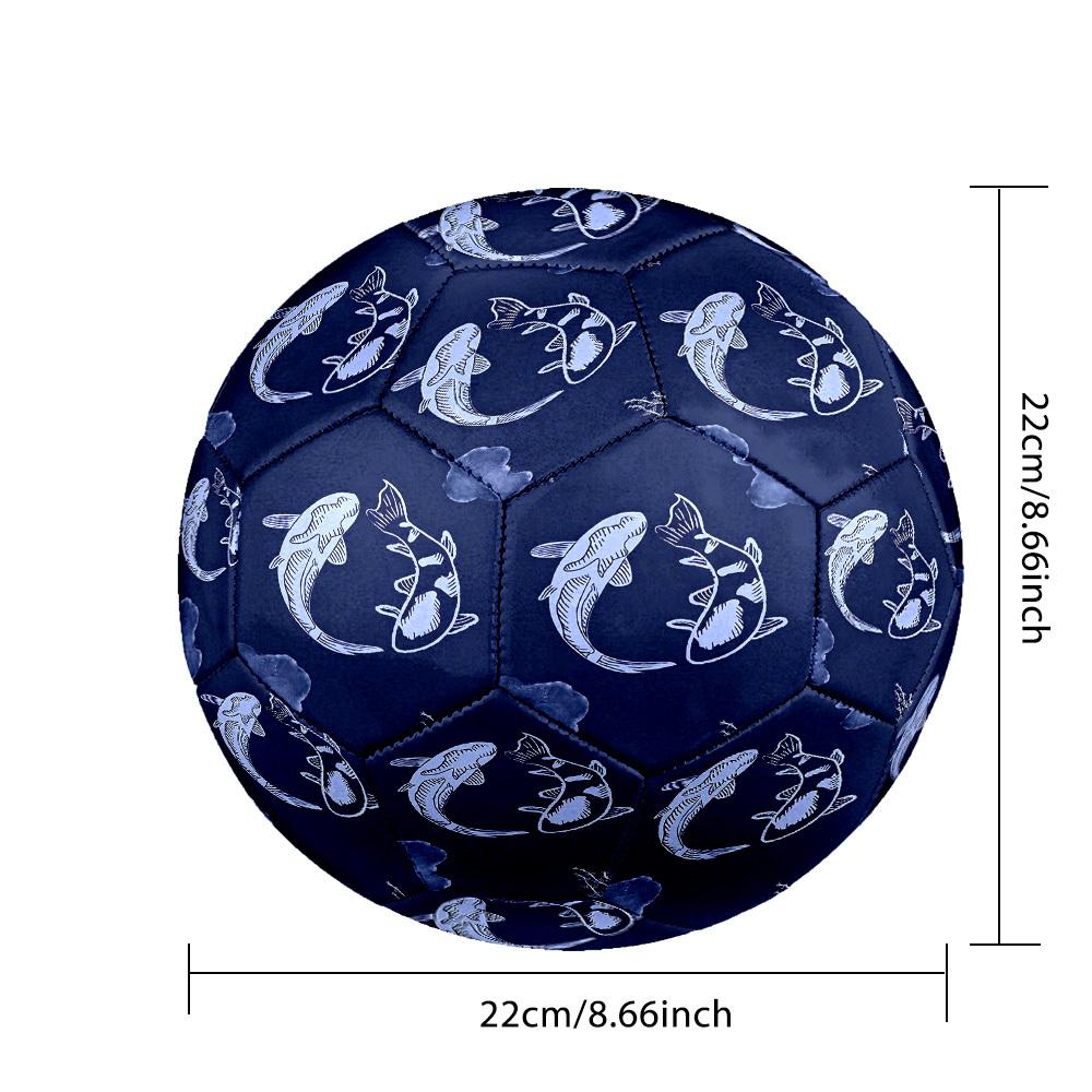 1pc Ocean Whimsy Theme Soccer Ball Football, Size 5, Lightweight PVC, Outdoor Training Soccer Ball,Gift j60411