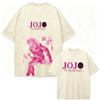 Washed Vintage T-shirt from Anime JoJo's Bizarre Adventure Stone Ocean Kujo Jolyne, Casual Clothing for Men and Women, T-shirt 1198