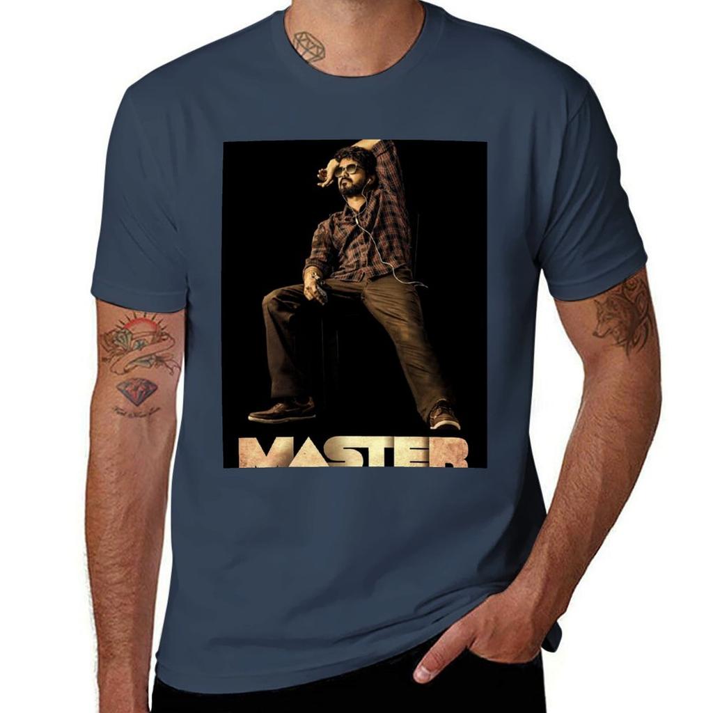 Master Thalapthi Vijay TShirt Casual Streetwear Short Sleeve Tee