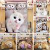 3D Printed Kawaii Kitten Cat Comfortable Duvet Quilt Cover Pillowcase Bedding Set Children Bedroom Decoration Home Textile