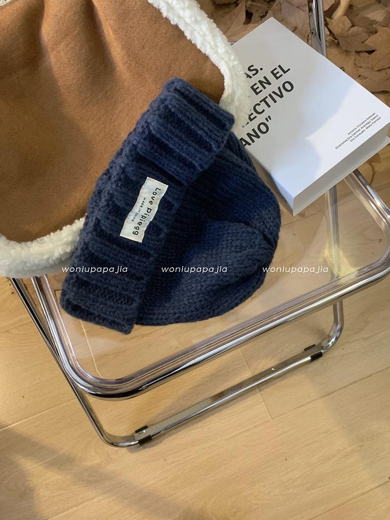 Fit Loose Stylish Winter Beanie Soft Cotton Yarn For Large Heads Warm And Cozy