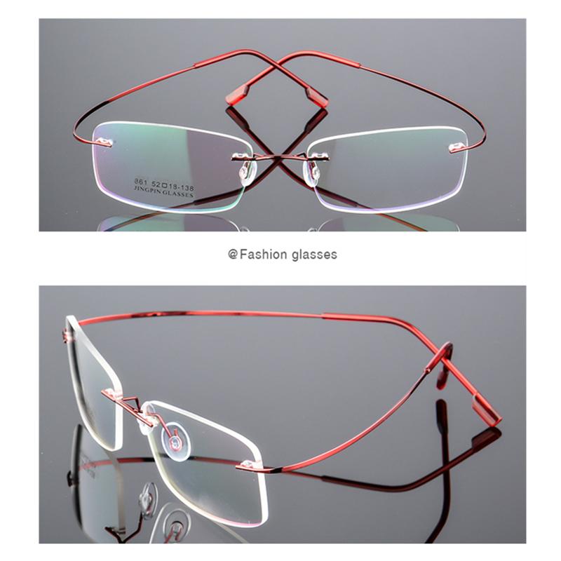 Flexibelt Ultralätt båglöst minne Titan Magnetiska läsglasögon Styrka +1,0~+4,0 Glasögon Presbyopiska glasögon Läsglasögon
