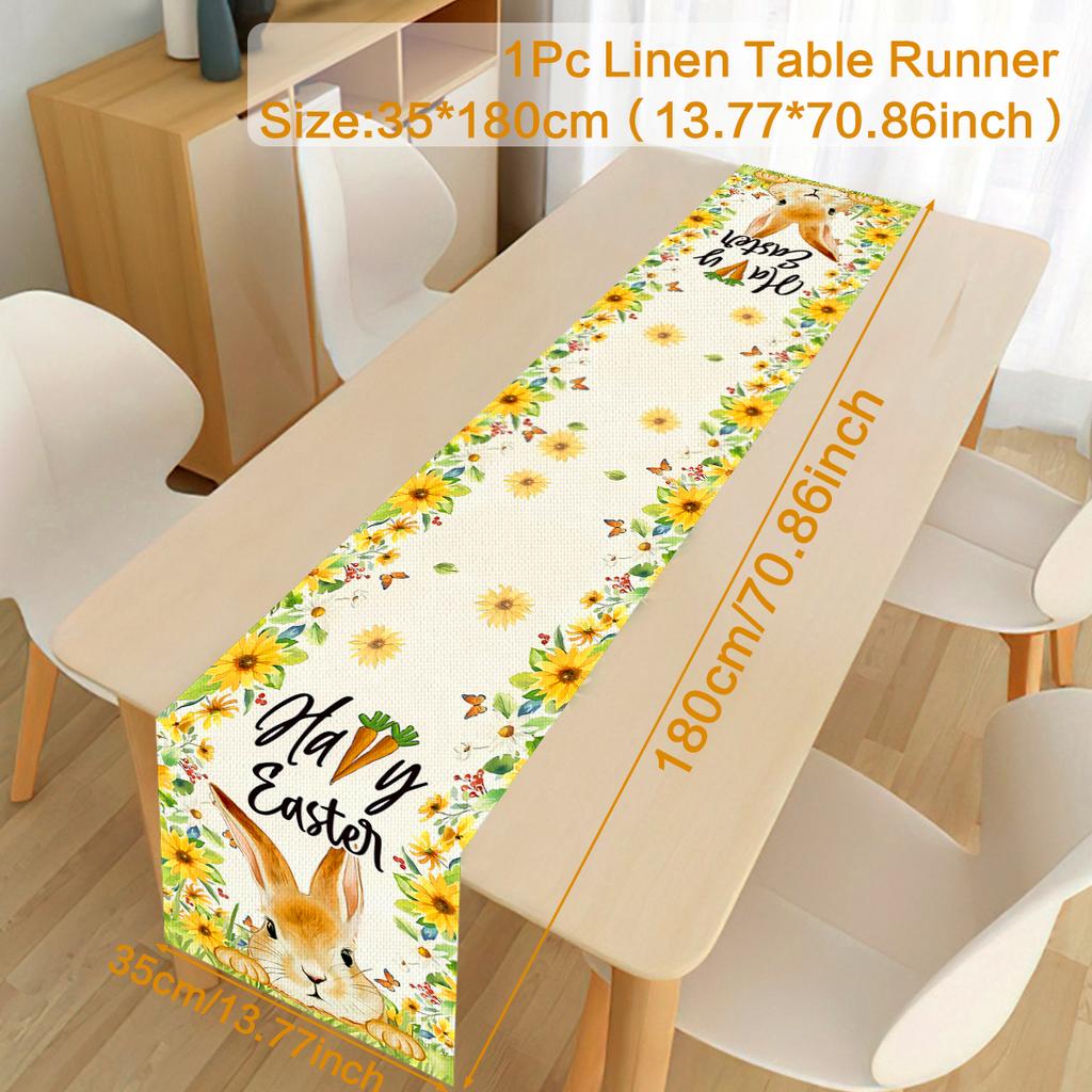 Easter Decoration 2024 Easter Bunny Eggs Paper Plates Napkins Cute Animal Paper Serviettes for Birthday Party Tableware Decor