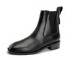 Fashion 2025 New Style Women's Chelsea Boots Low Heel Square Toe Elastic Sleeve Female Boots Large Size Non-slip Short Boots for Women