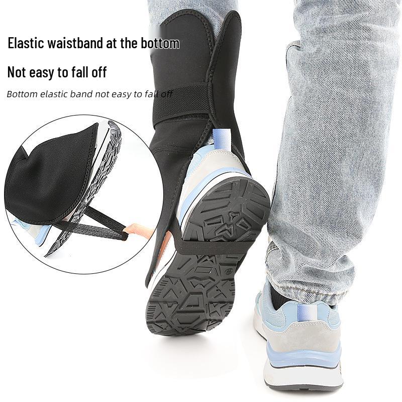 Windproof Velvet Warm Ankle & Foot Protection Leggings with Wrist Strap Shoe Covers