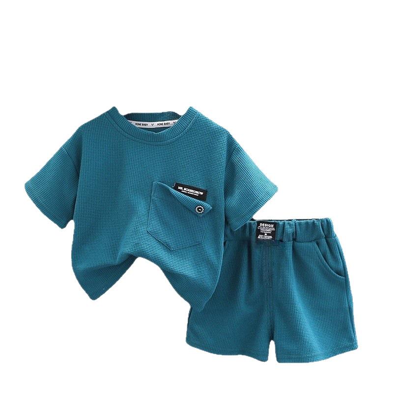 Cotton Soft Baby Boys' and Girls' Clothing Sets Casual Fashion Kids Short Sleevesuits Summer Wear