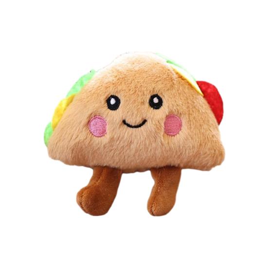 Doll Pendant Keychain Cartoon Style Sandwich Plush Keyring Car Key Holder Pendant Backpack Accessories