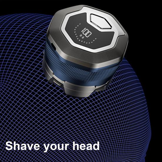 Electric Shaver IPX8 Waterproof Wet Dry Technology 6D Floating Head Quick Shave Magnetic Design LED