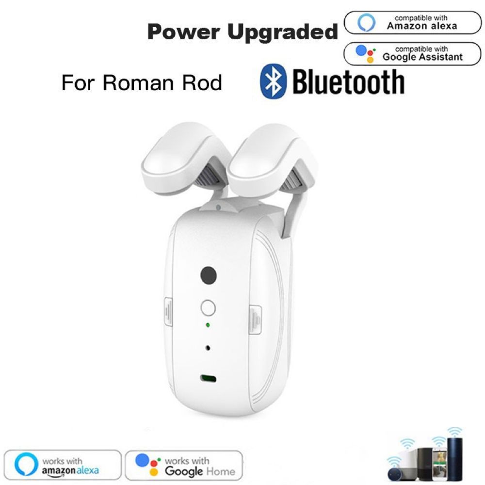 Smart Automatic Curtain Opener, Remote Control With App/Timer/Voice, with T/U/Rome Rod ,WiFi Bluetooth Automatic Light Sensor