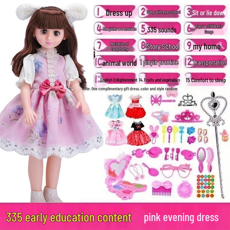 Interactive Smart Doll Set with Changeable Clothes - Princess Toy for Girls, Perfect Birthday Gift