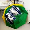 1PC Birming-ham Football Club Printed Umbrella Folding umbrella, automatic umbrella 8-Frame for Travel, camping Fan gifts Christmas Gifts