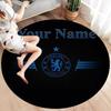 Chelsea F Custom Name Round Area Rug,Carpet Rug for Living Room Bedroom Sofa Playroom Decor,Non-slip Floor Mat