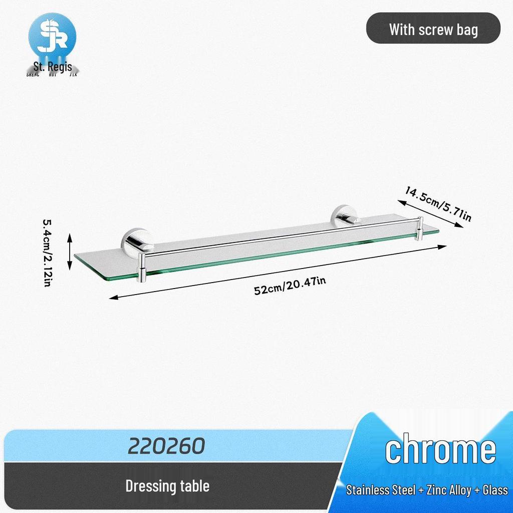 Stainless Steel Bathroom Towel Rack & Hanger Set