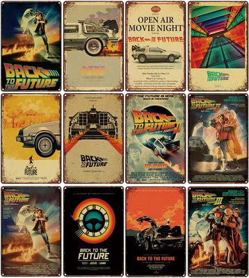 Back To Future Famous Fiction Movie Tin Sign Metal Iron Plate Painting Retro Classic Poster Bar Bedroom Wall Sticker Art Pl S