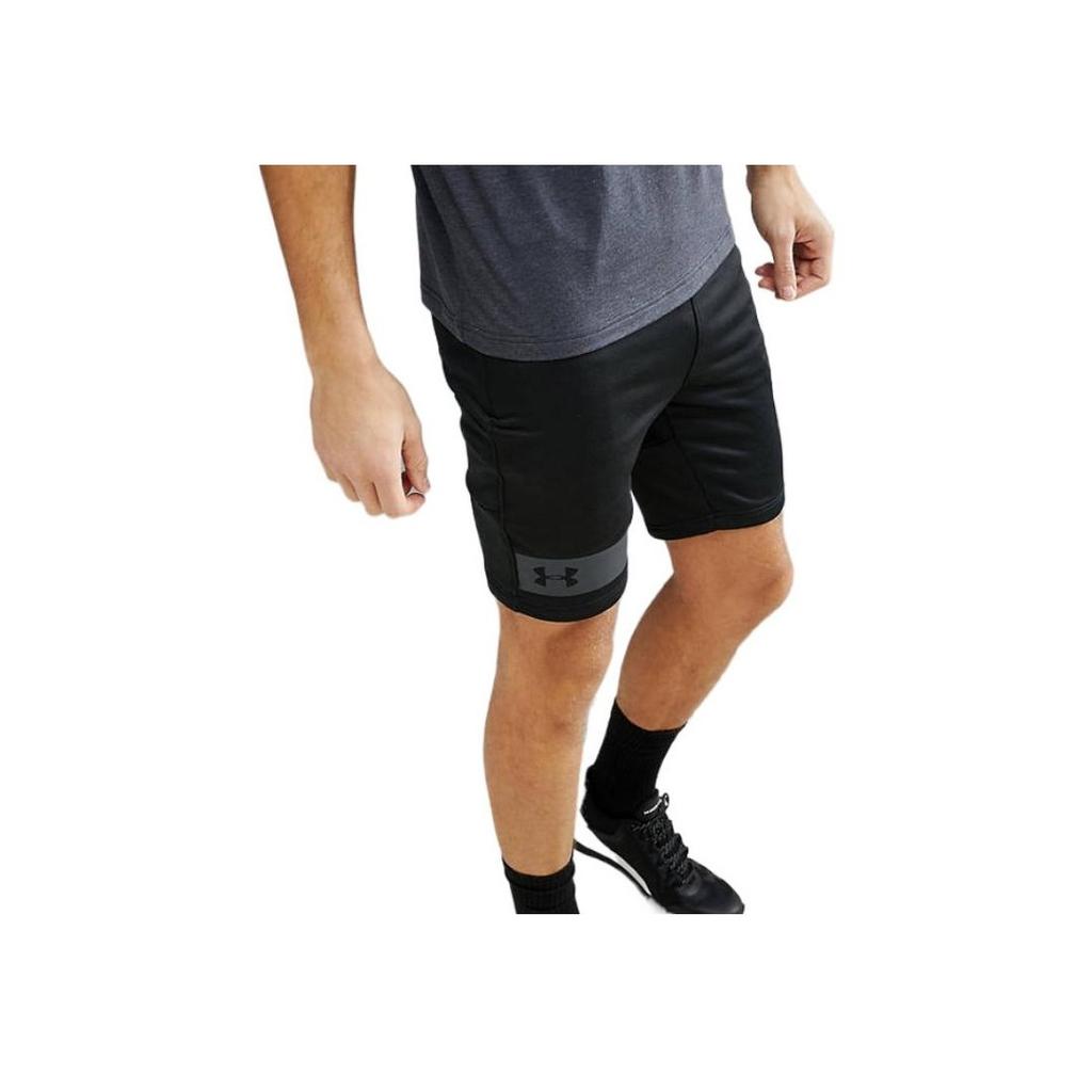 Under Armour Solid Logo Print Sports Shorts Men shorts Black 1309956-001