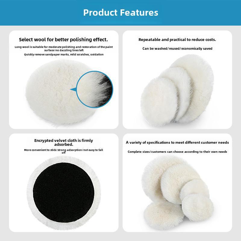 Polished Stone Countertop Wool Buffing Pad for Angle Grinder