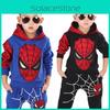 Nádherné pohodlí s 2dílnou dětskou chlapeckou sadou mikiny s kapucí a kalhot Spiderman s dlouhým rukávem