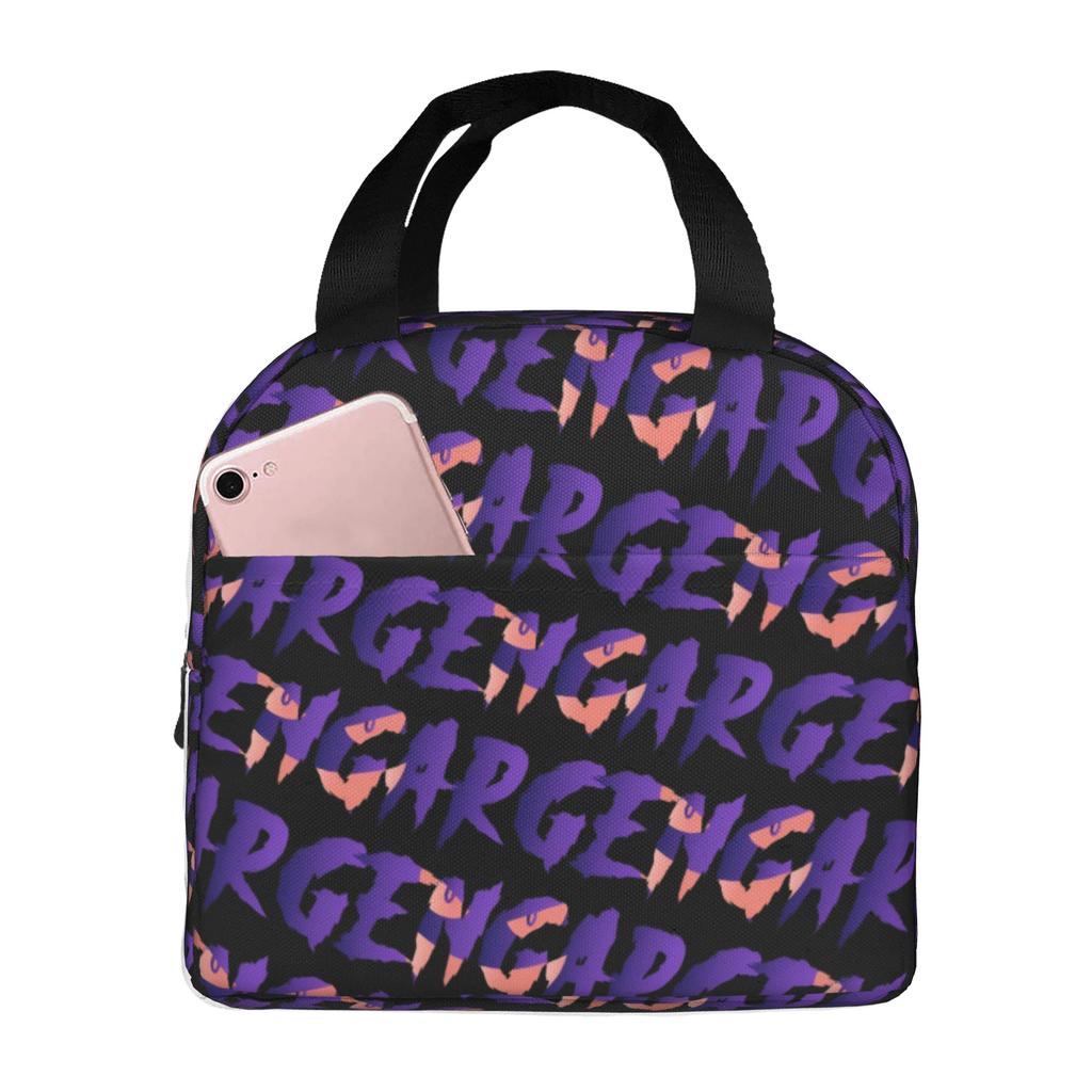 Custom G-Gengars Insulated Lunch Bag for Camping Travel Cartoon Leakproof Cooler Thermal Lunch Box Unisex