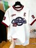 Stile sportivo retrò americano Girocollo Top casual Estivo Stile di strada americano Maglietta stampata